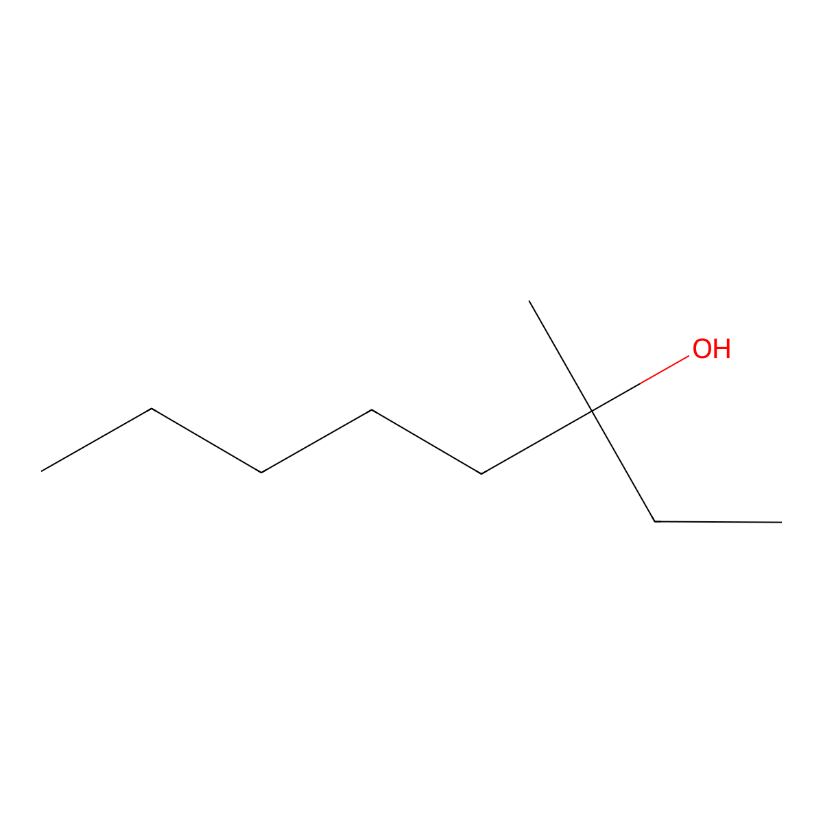 3-Methyl-3-octanol molecular structure, CAS 5340-36-3