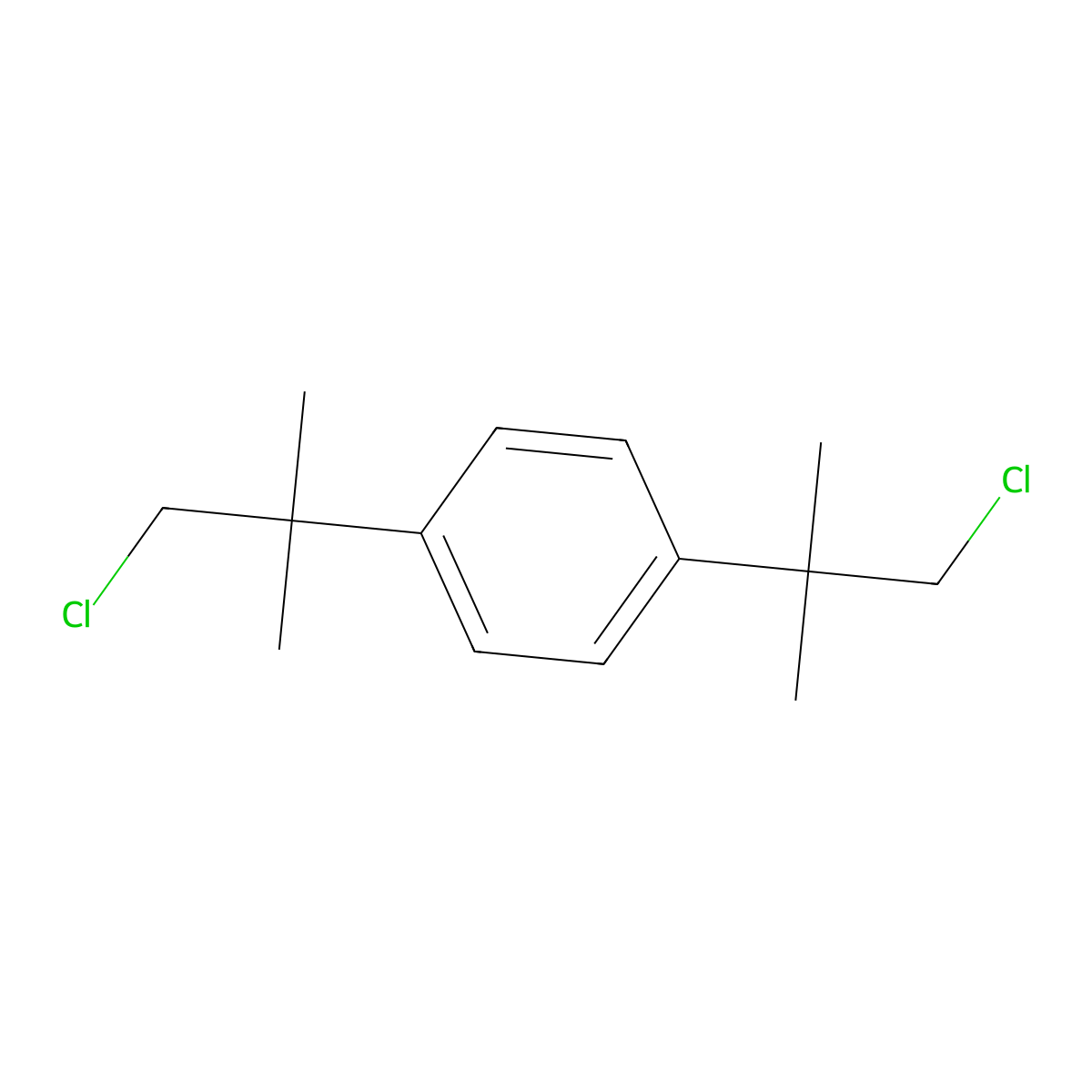 1,4-Bis(2-chloro-1,1-dimethylethyl)benzene molecular structure, CAS 5340-57-8