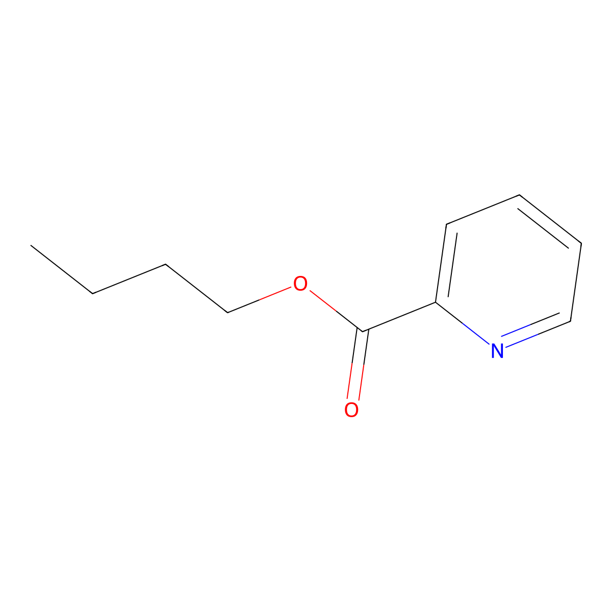 Butyl pyridine-2-carboxylate molecular structure, CAS 5340-88-5