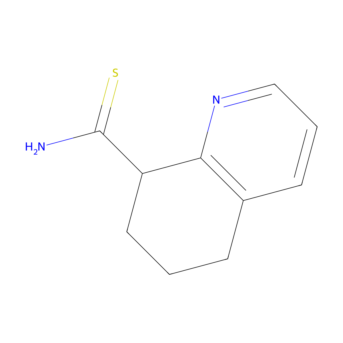 5,6,7,8-Tetrahydroquinoline-8-carbothioamide molecular structure, CAS 53400-60-5