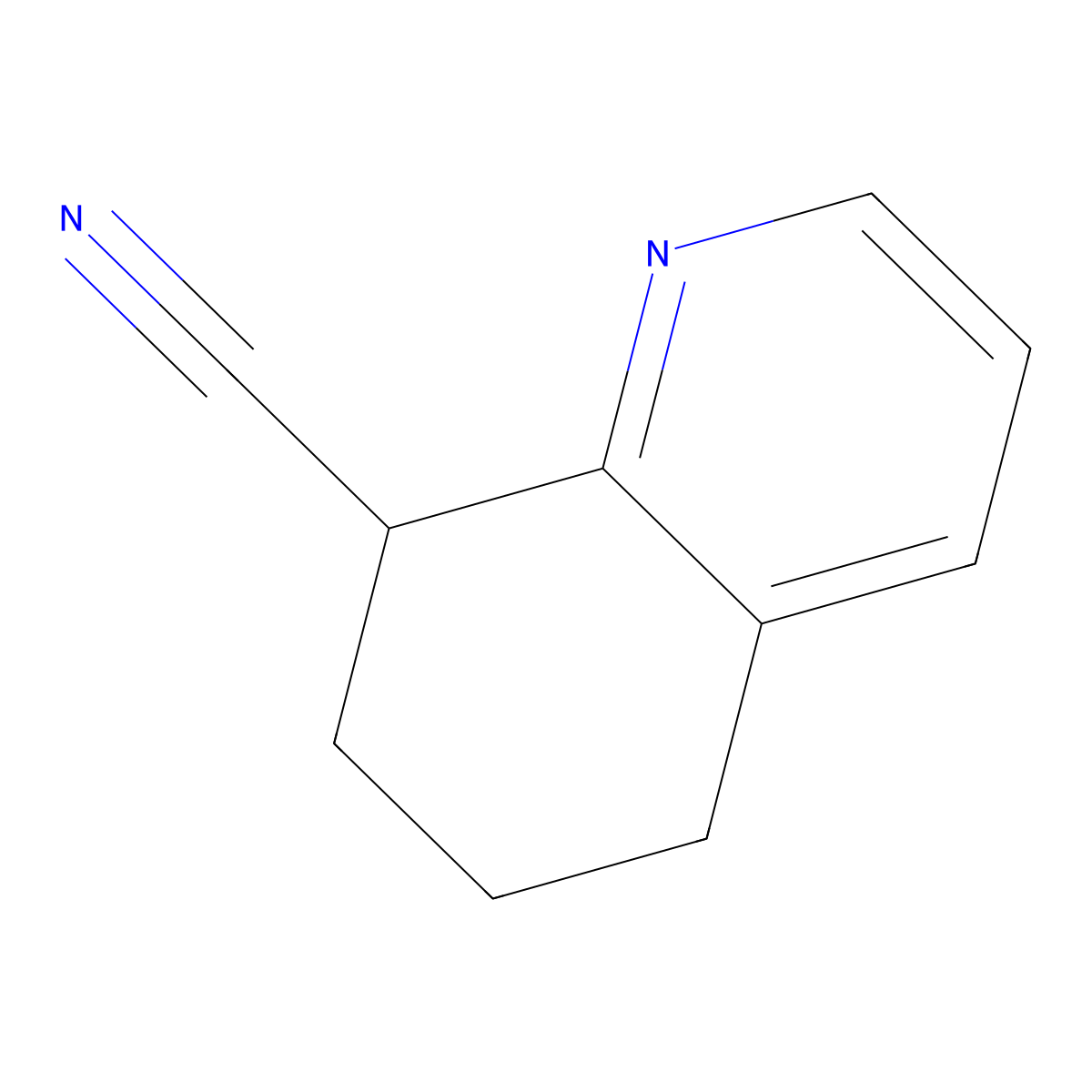 5,6,7,8-Tetrahydro-quinoline-8-carbonitrile molecular structure, CAS 53400-61-6