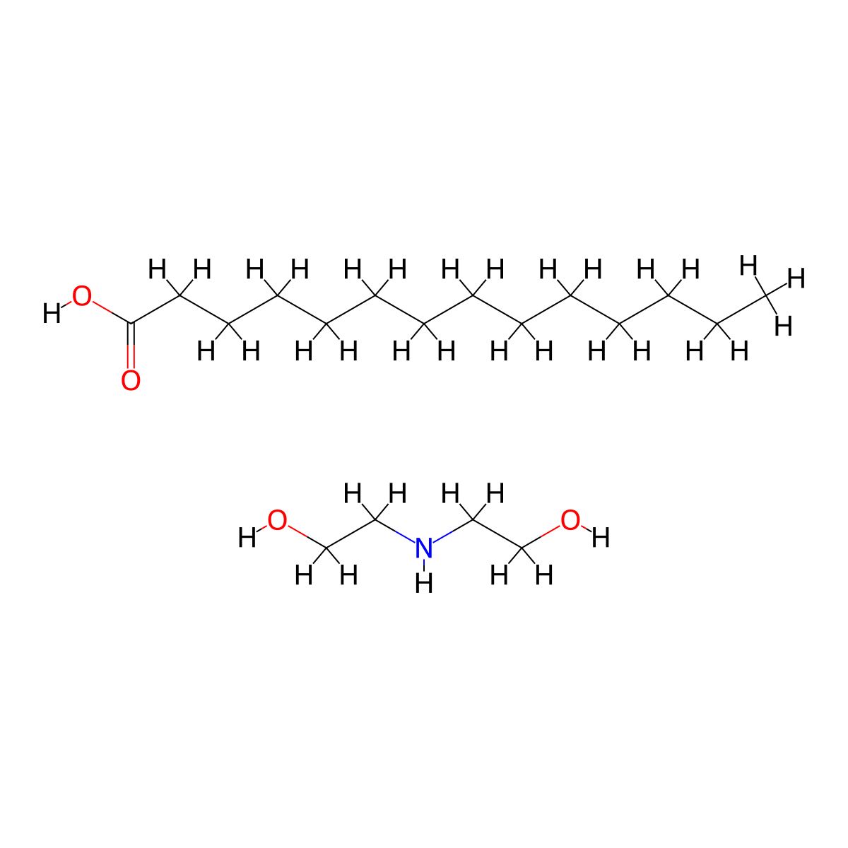 DEA-Myristate molecular structure, CAS 53404-39-0