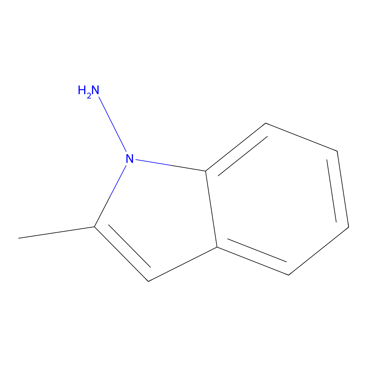 2-Methyl-1H-indol-1-amine molecular structure, CAS 53406-41-0