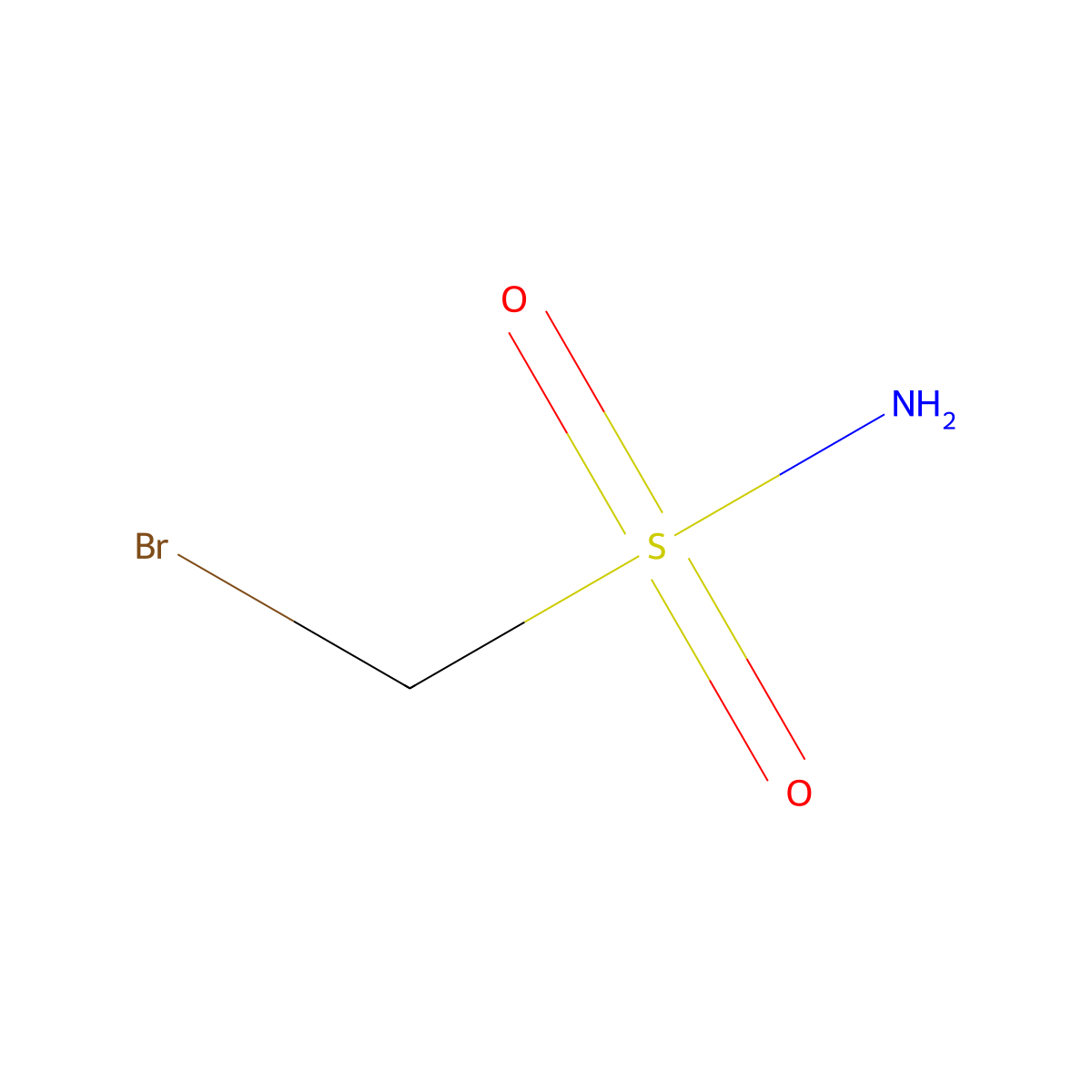 Bromomethanesulfonamide molecular structure, CAS 53412-78-5