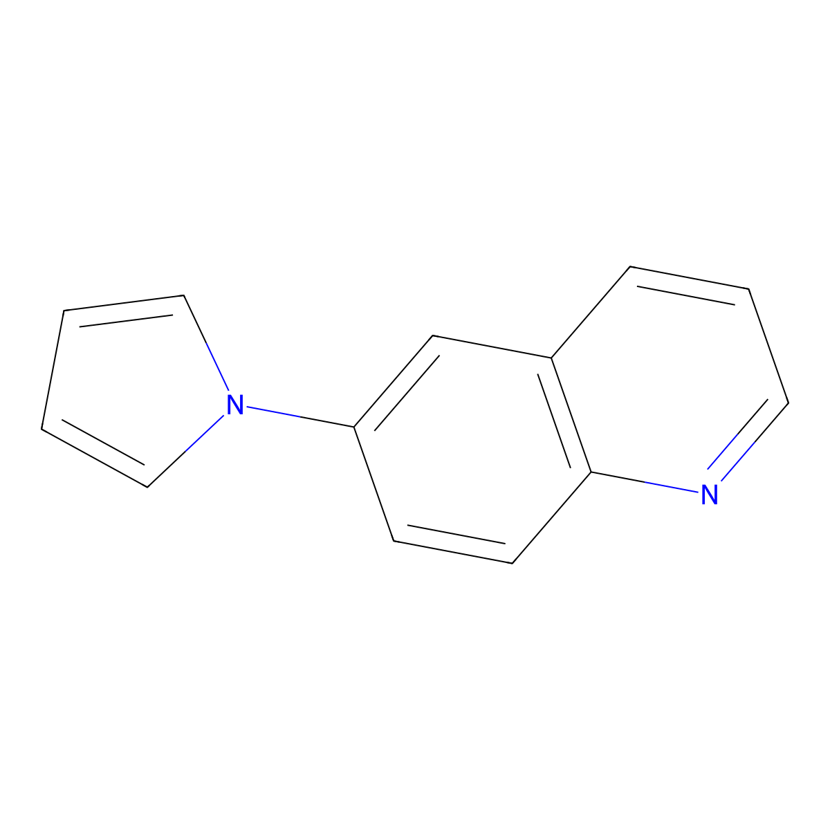 6-(1H-pyrrol-1-yl)quinoline molecular structure, CAS 53413-94-8