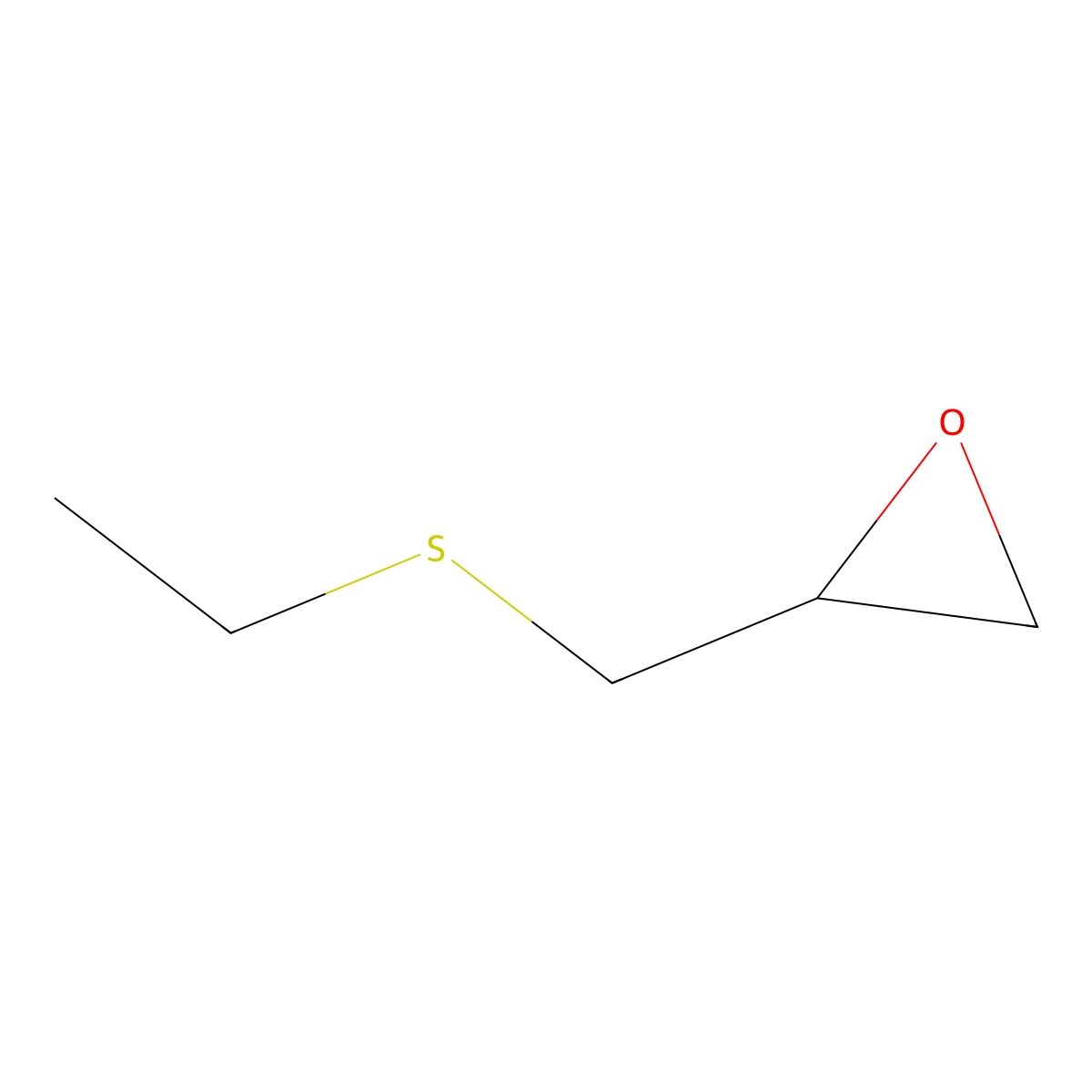Oxirane, (ethylthiomethyl)- molecular structure, CAS 53414-23-6