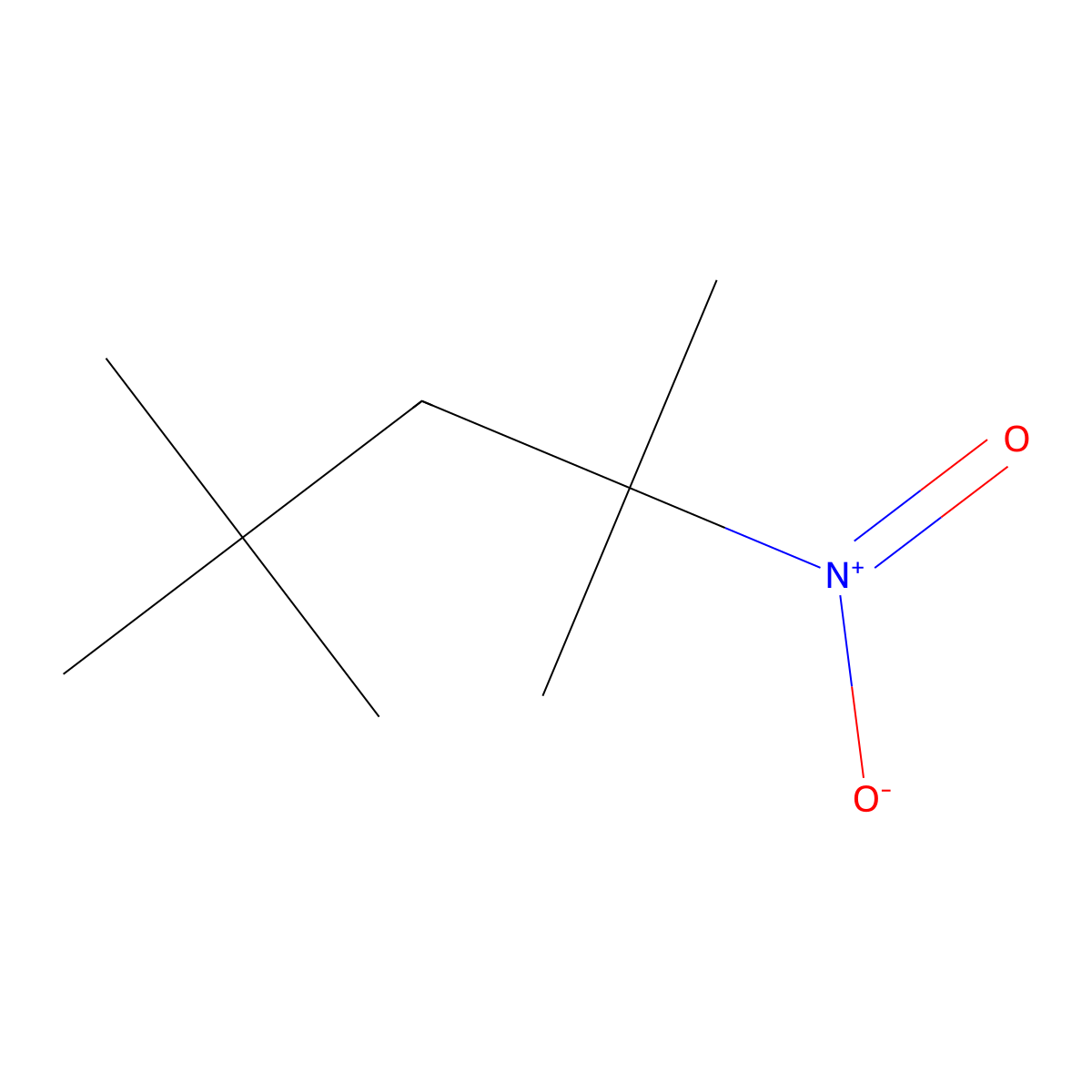 2,2,4-Trimethyl-4-nitropentane molecular structure, CAS 5342-78-9