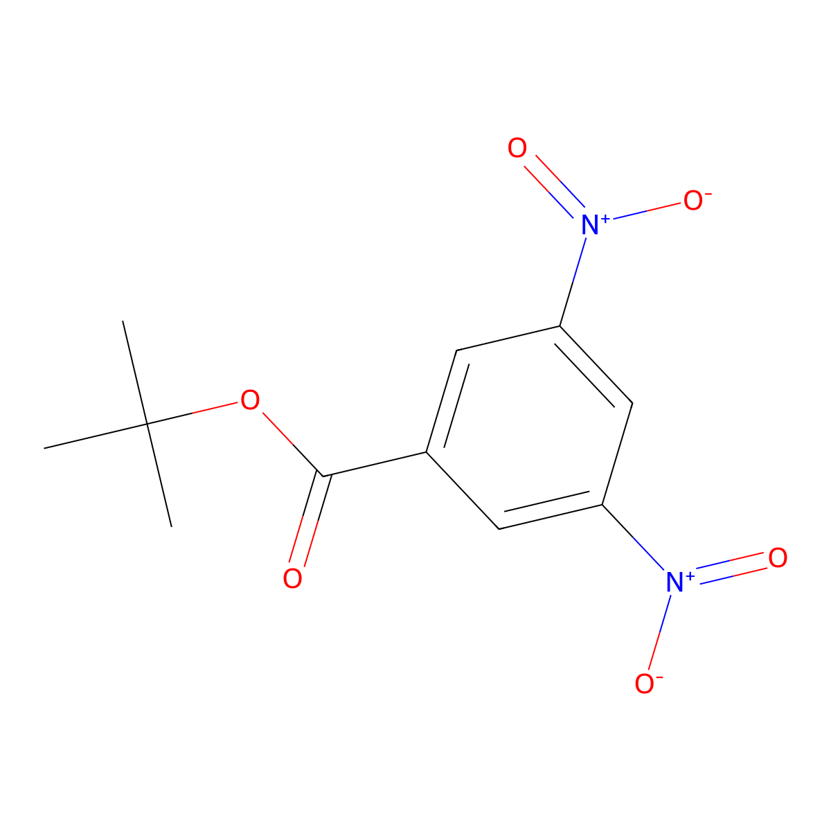 1,1-Dimethylethyl 3,5-dinitrobenzoate molecular structure, CAS 5342-97-2