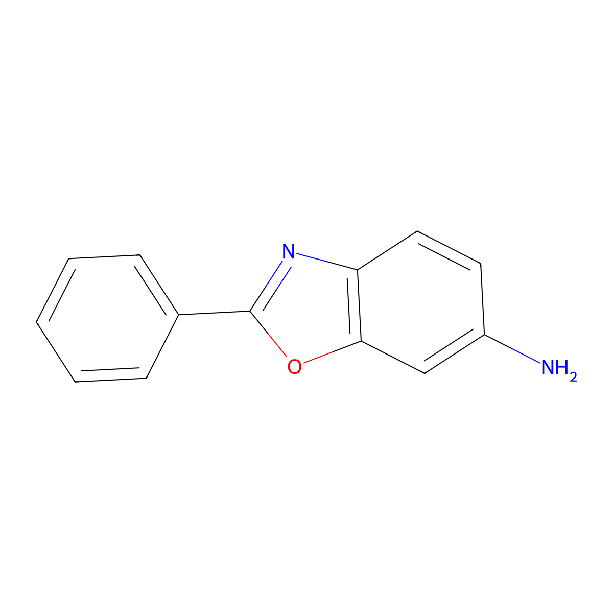2-Phenyl-1,3-benzoxazol-6-amine molecular structure, CAS 53421-88-8