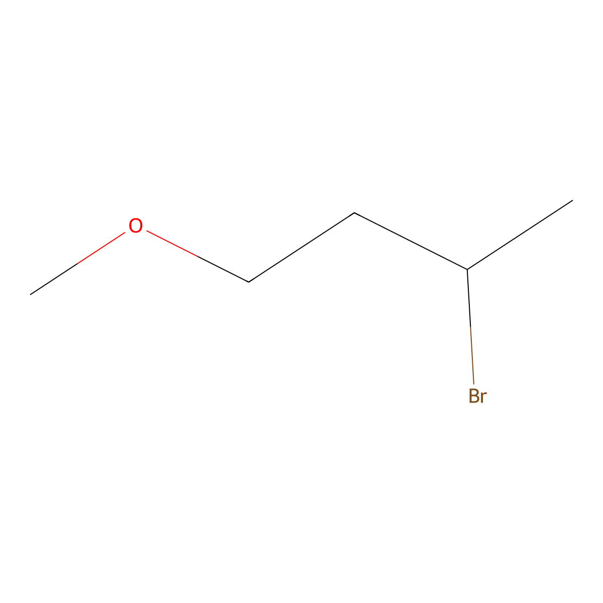 3-Bromo-1-methoxybutane molecular structure, CAS 53424-50-3