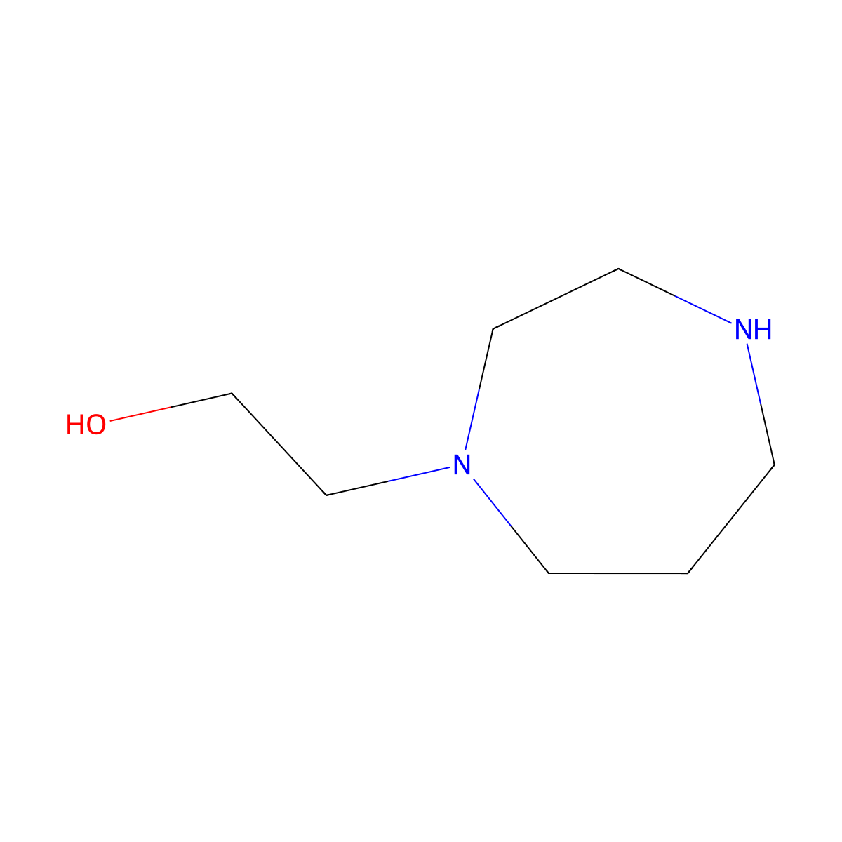 2-(1,4-Diazepan-1-yl)ethan-1-ol molecular structure, CAS 53427-65-9