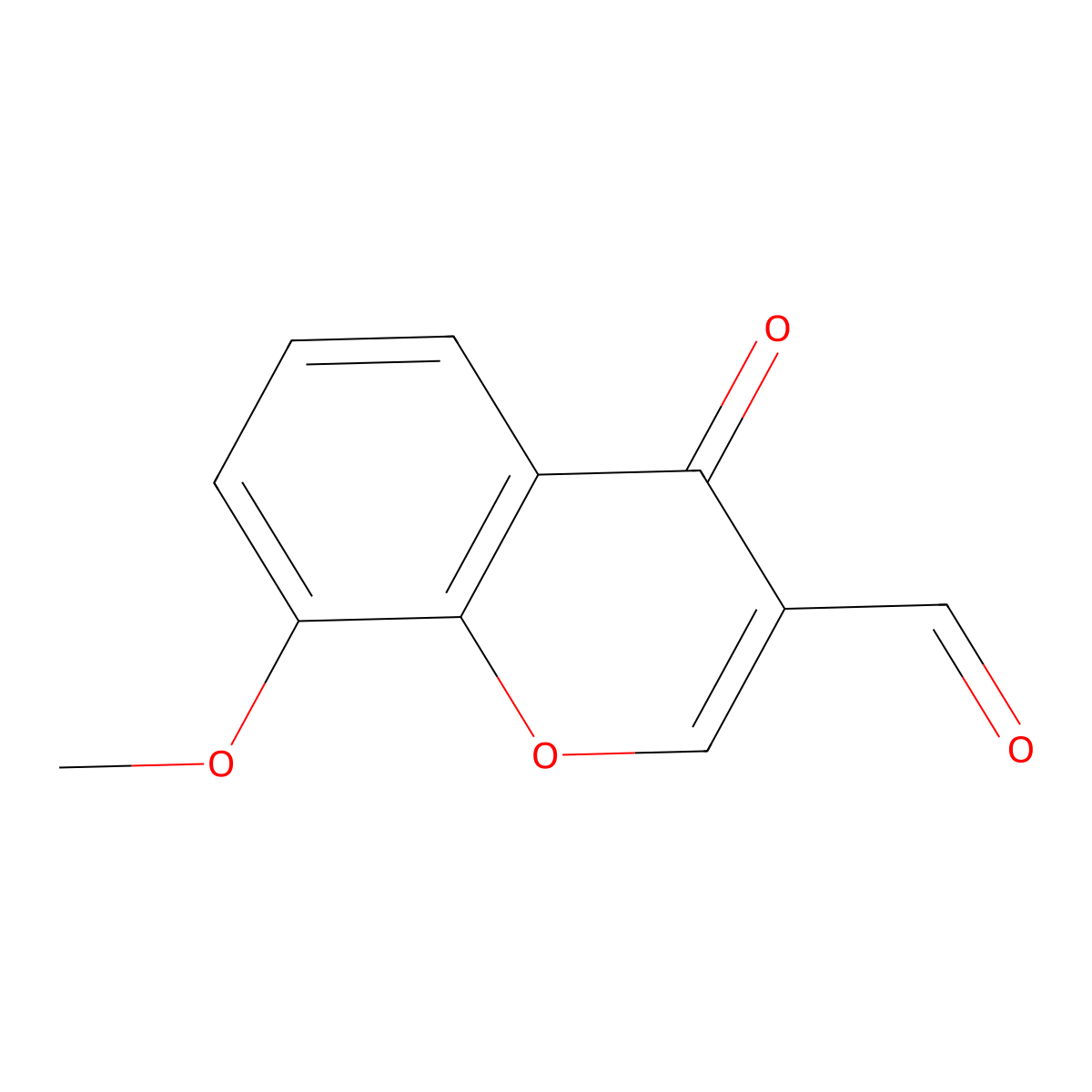 3-Formyl-8-methoxychromone molecular structure, CAS 53428-24-3