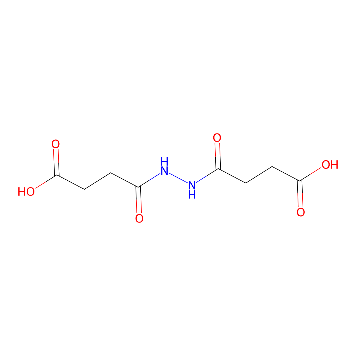 1,2-Bis(3-carboxypropanoyl)hydrazine molecular structure, CAS 5343-02-2