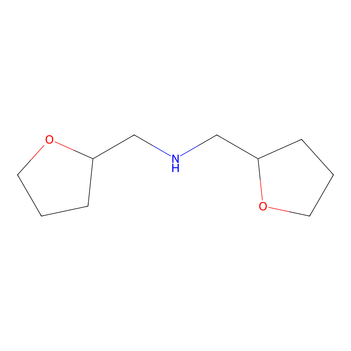 Di(2-Tetrahydrofurylmethyl)amine molecular structure, CAS 5343-16-8