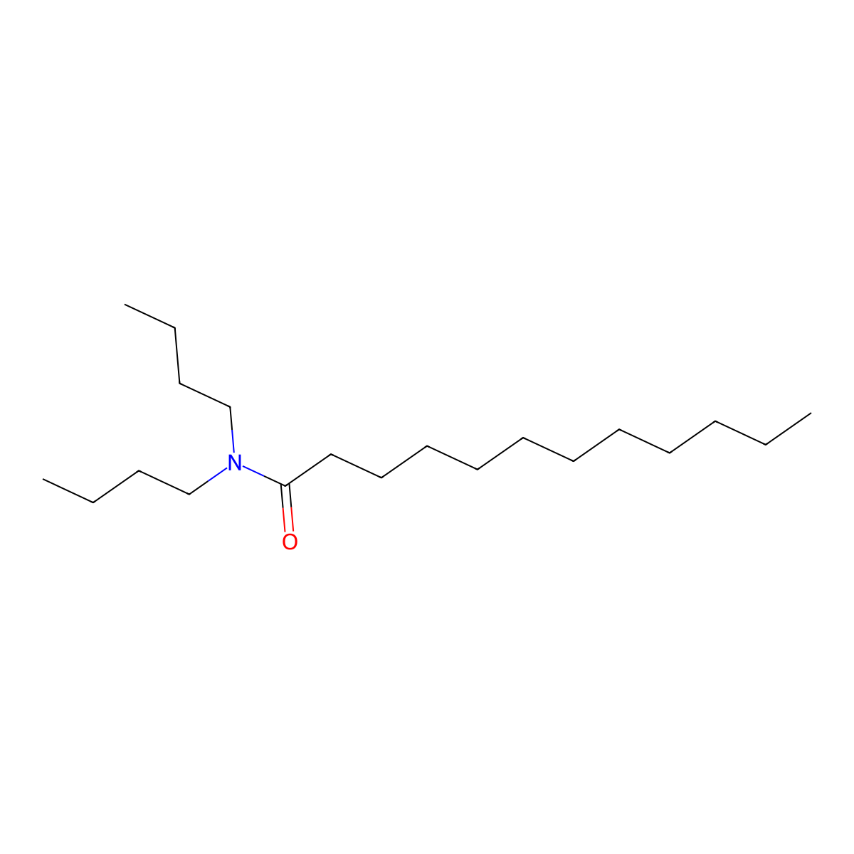 N,N-Dibutyldodecanamide molecular structure, CAS 5343-44-2