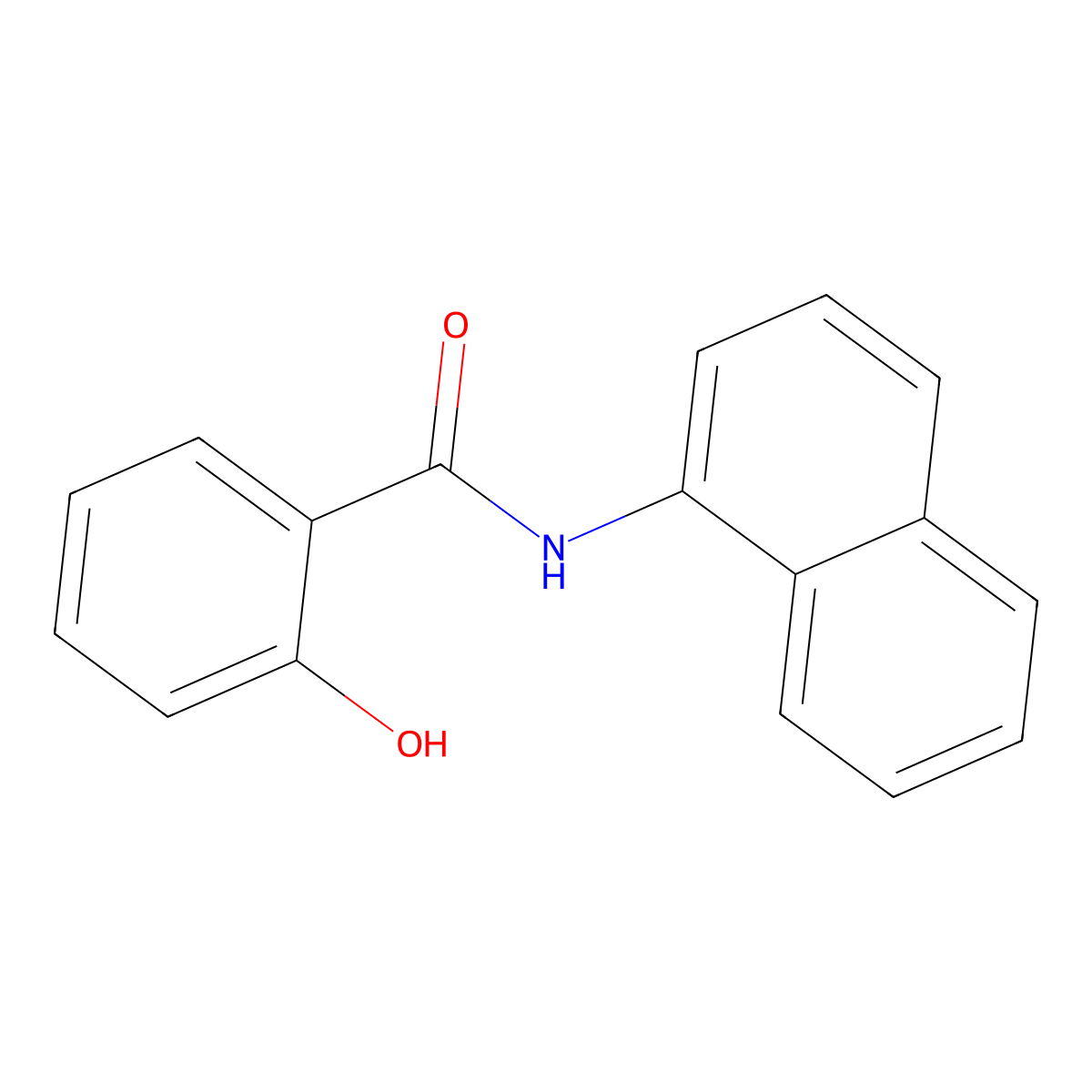 N-1-Naphthylsalicylamide molecular structure, CAS 5343-69-1
