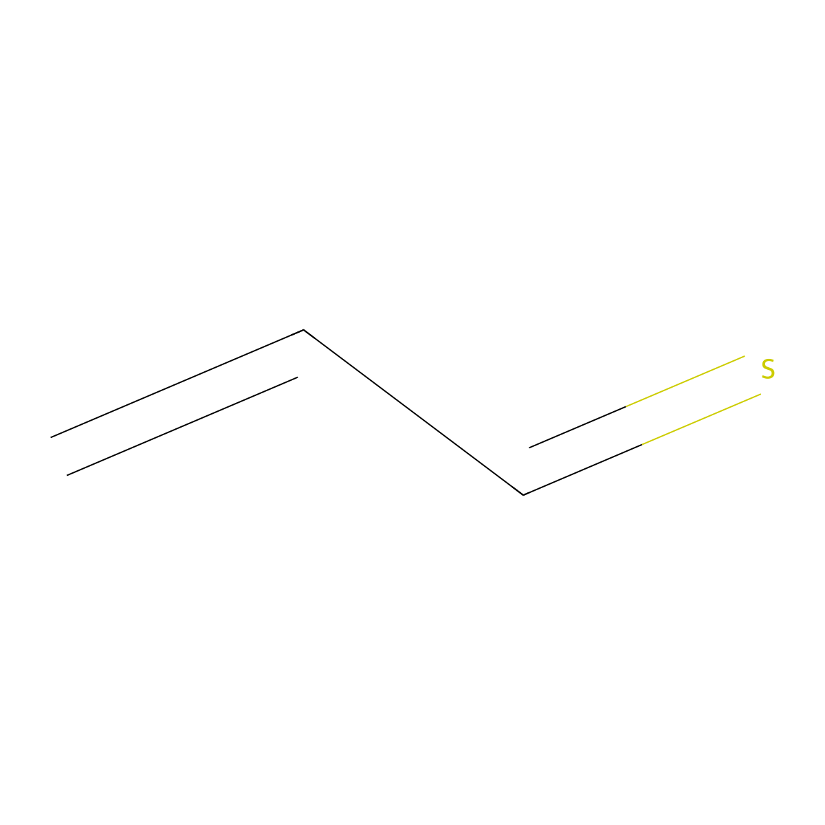 2-Propenethial molecular structure, CAS 53439-64-8