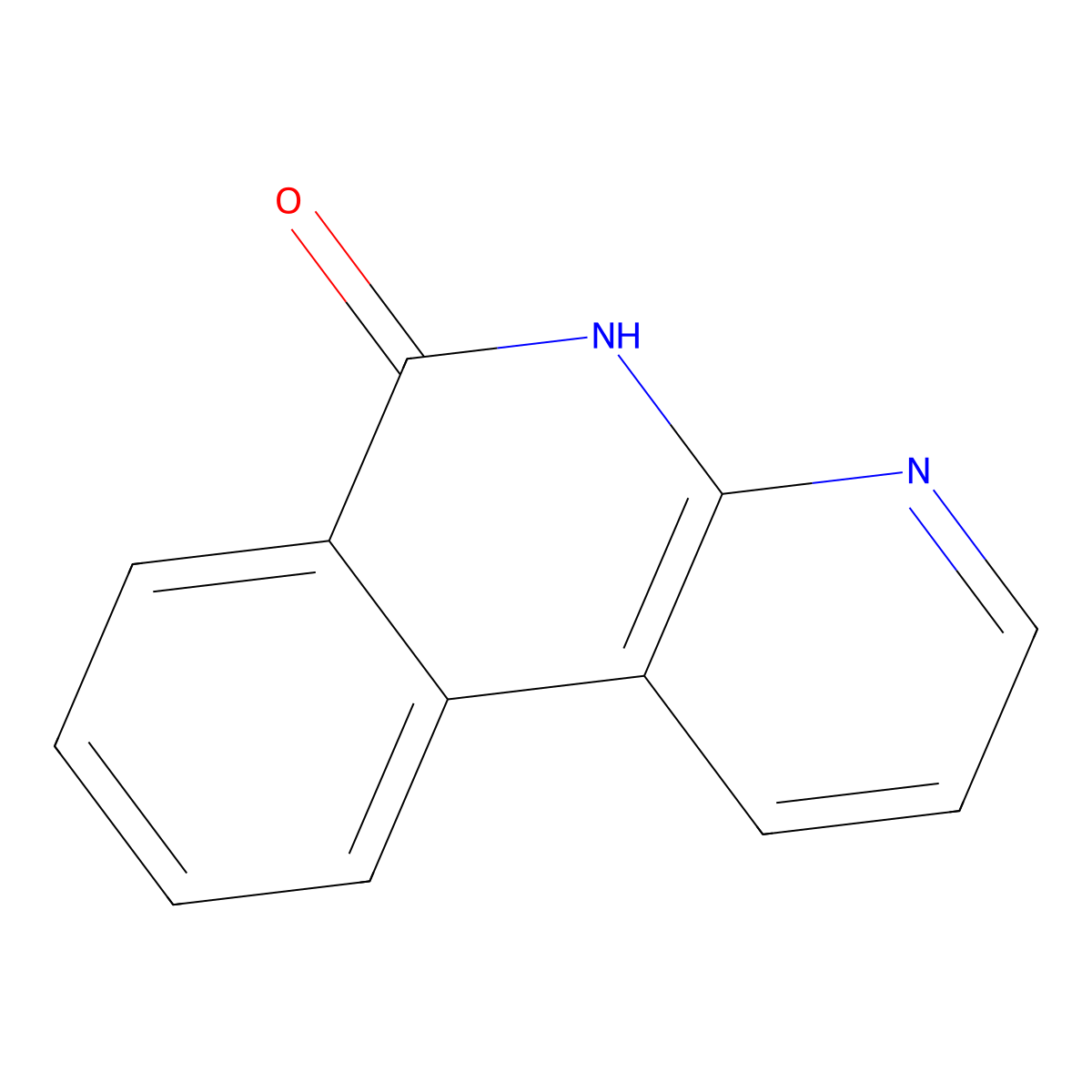 5H-Benzo(c)(1,8)naphthyridin-6-one molecular structure, CAS 53439-81-9