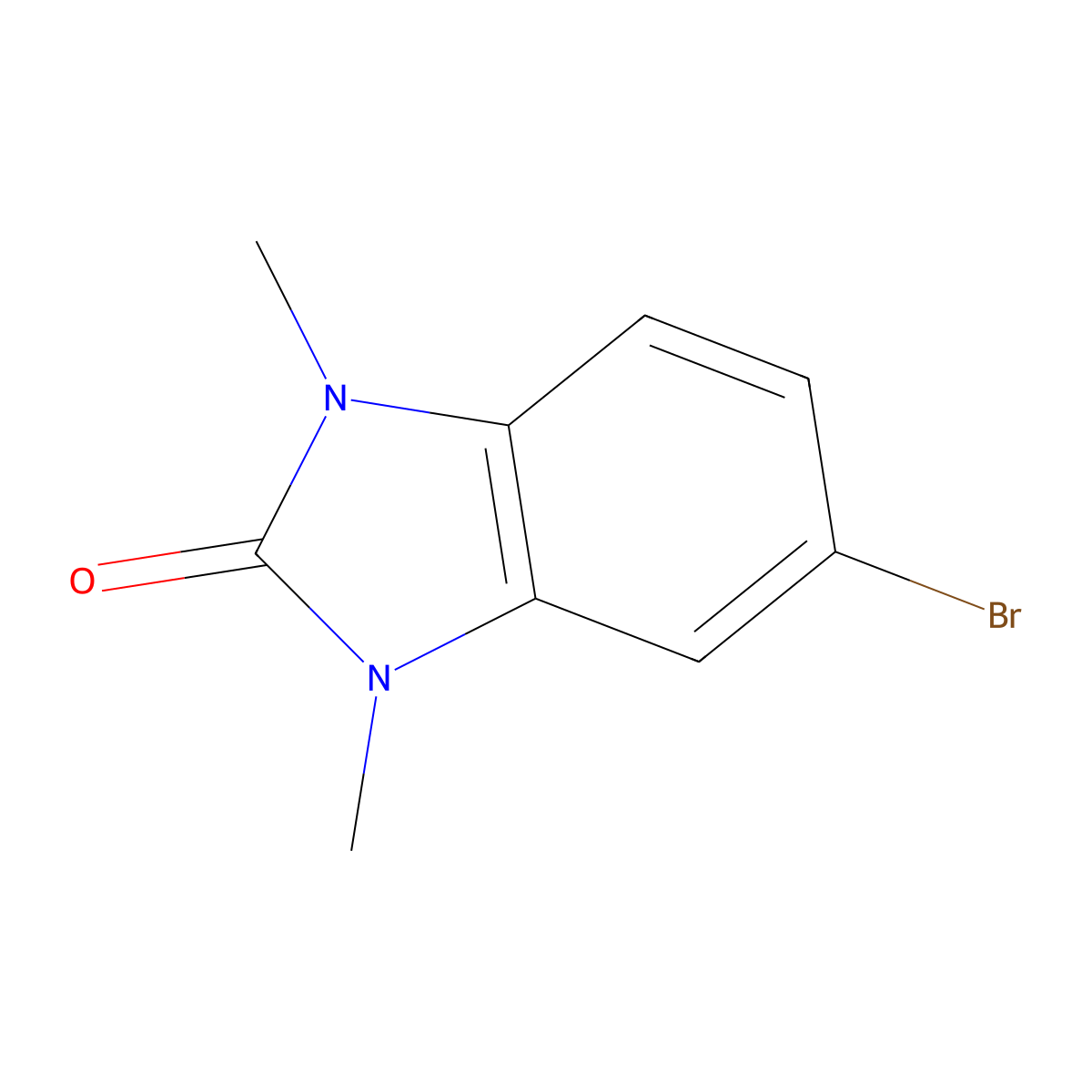 5-Bromo-1,3-dihydro-1,3-dimethyl-2H-benzimidazol-2-one molecular structure, CAS 53439-89-7