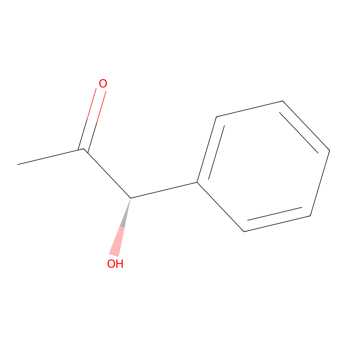 (1S)-1-hydroxy-1-phenylpropan-2-one molecular structure, CAS 53439-91-1
