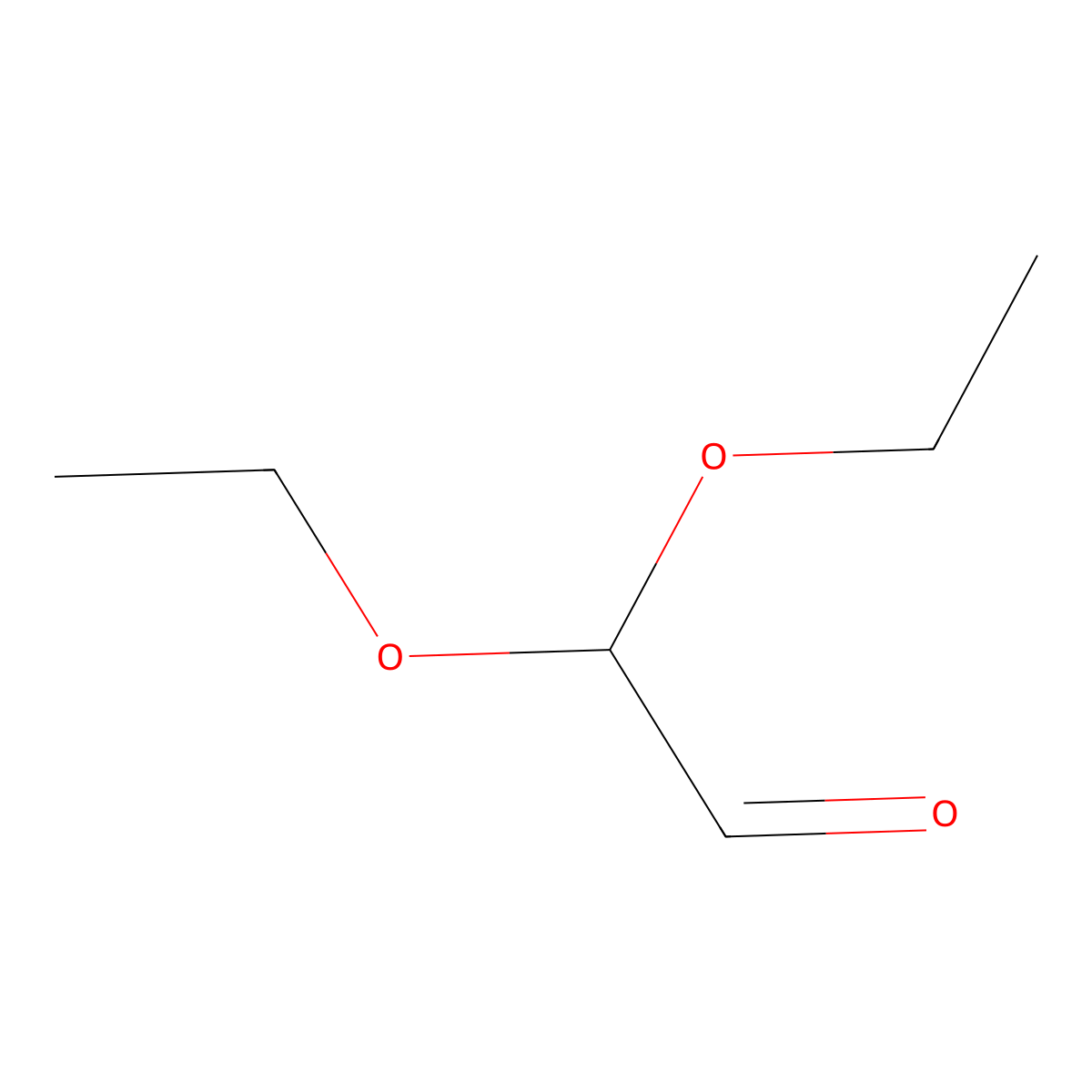 2,2-Diethoxyacetaldehyde molecular structure, CAS 5344-23-0