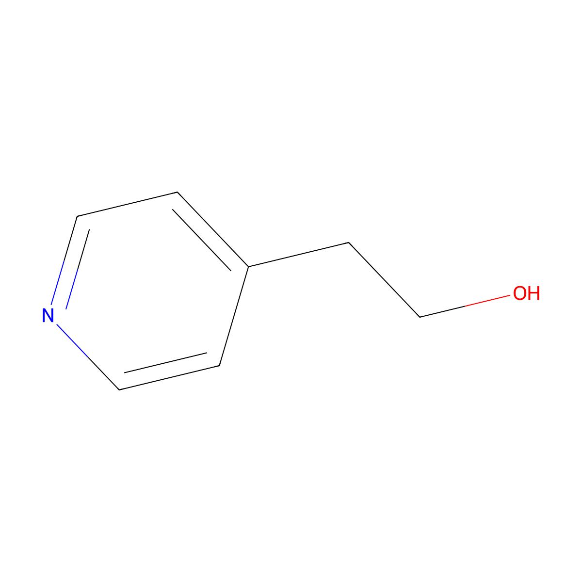 4-Pyridineethanol molecular structure, CAS 5344-27-4