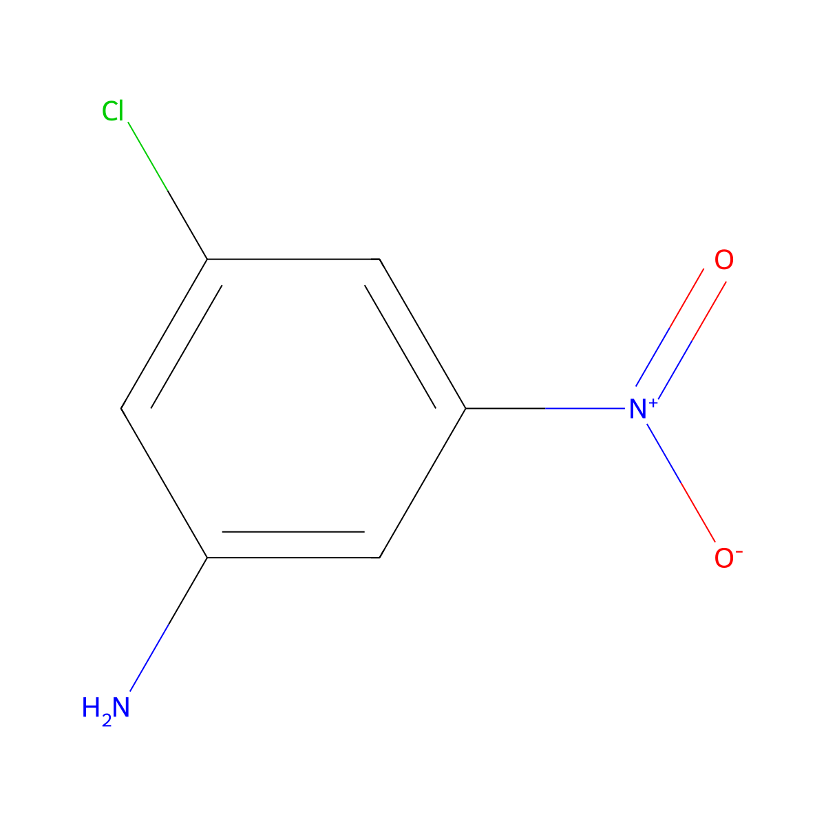 3-Chloro-5-nitroaniline molecular structure, CAS 5344-44-5