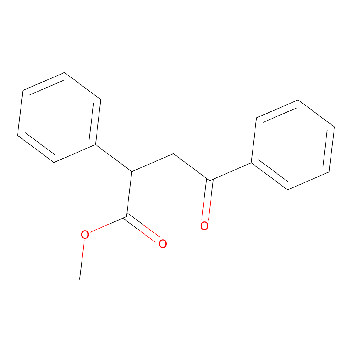 Methyl 4-oxo-2,4-diphenylbutanoate molecular structure, CAS 5344-60-5
