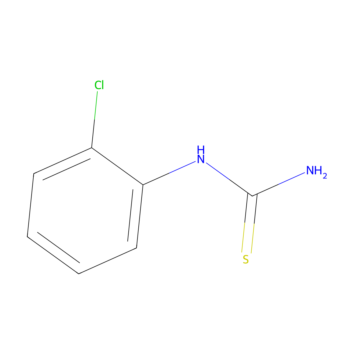 N-(2-Chlorophenyl)thiourea molecular structure, CAS 5344-82-1