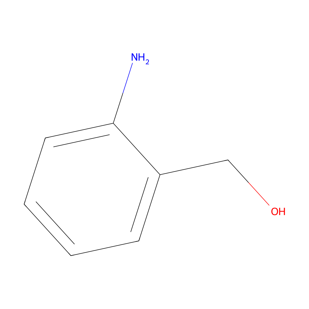 2-Aminobenzyl alcohol molecular structure, CAS 5344-90-1