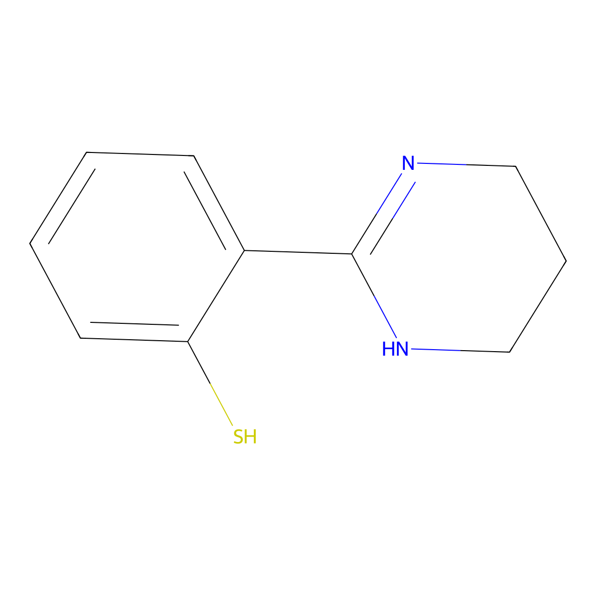 2-(1,4,5,6-Tetrahydropyrimidin-2-yl)benzenethiol molecular structure, CAS 53440-32-7