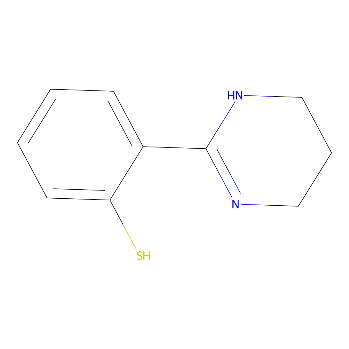 2-(1,4,5,6-Tetrahydropyrimidin-2-yl)benzenethiol molecular structure, CAS 53440-32-7