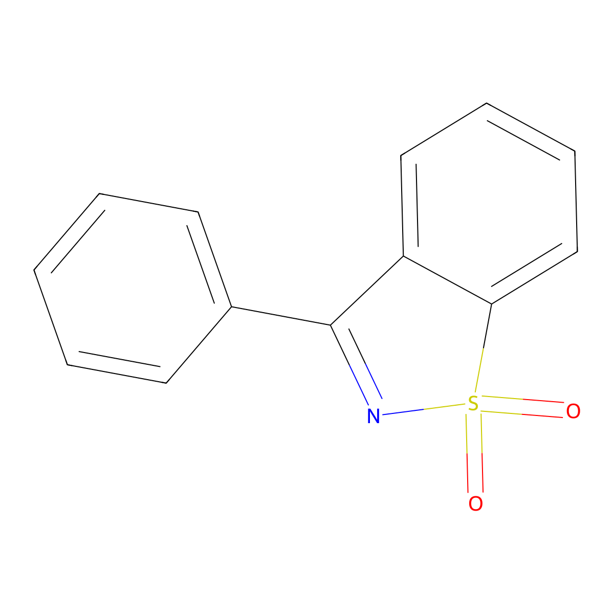 3-Phenyl-1,2-benzisothiazole 1,1-dioxide molecular structure, CAS 53440-57-6