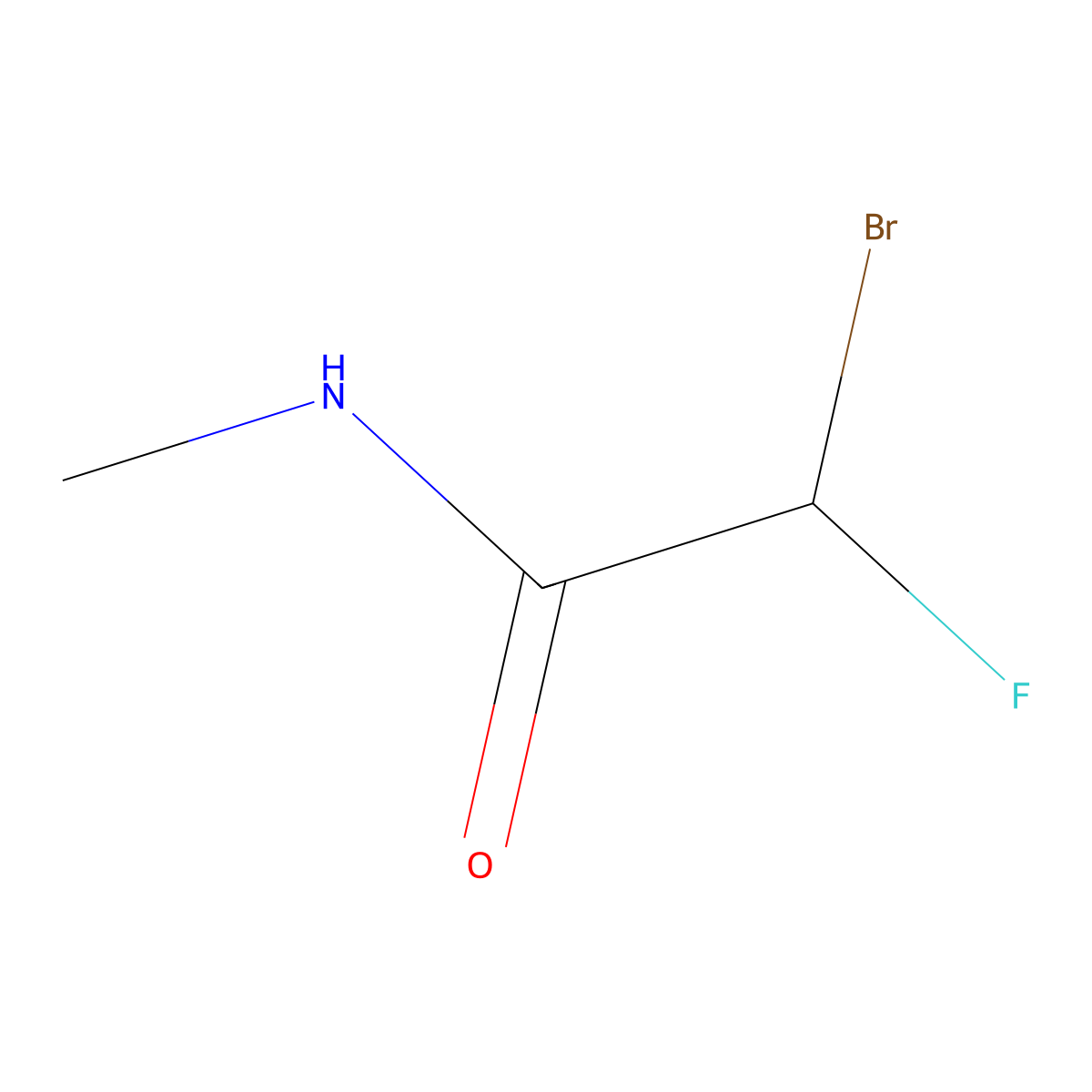 2-bromo-2-fluoro-N-methylacetamide molecular structure, CAS 53441-14-8