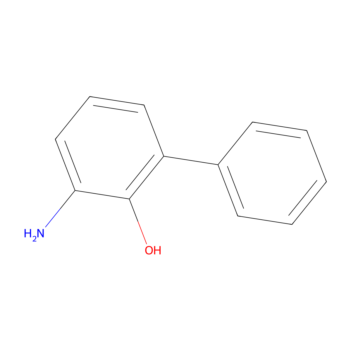 2-Amino-6-phenylphenol molecular structure, CAS 53442-24-3