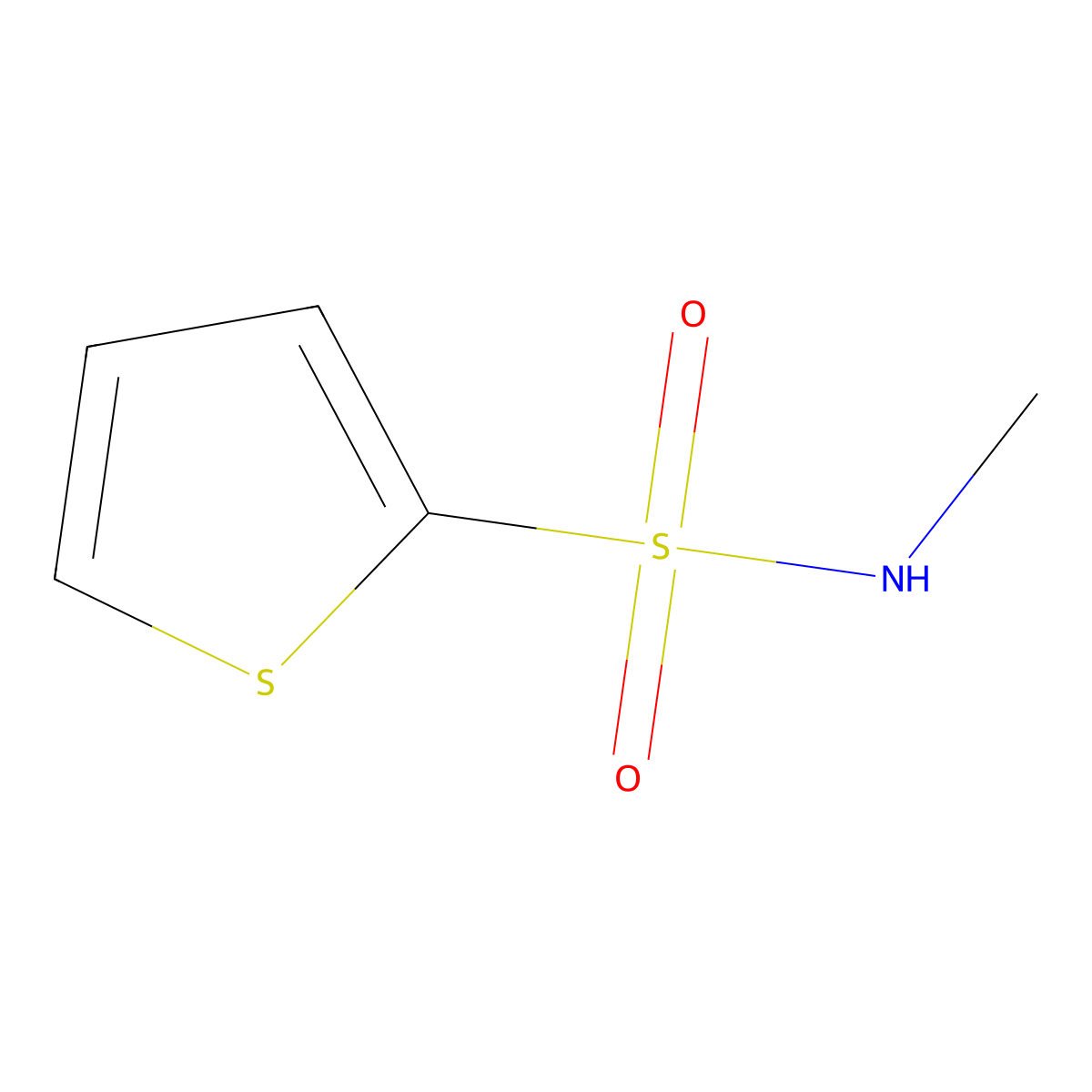 N-methylthiophene-2-sulfonamide molecular structure, CAS 53442-30-1