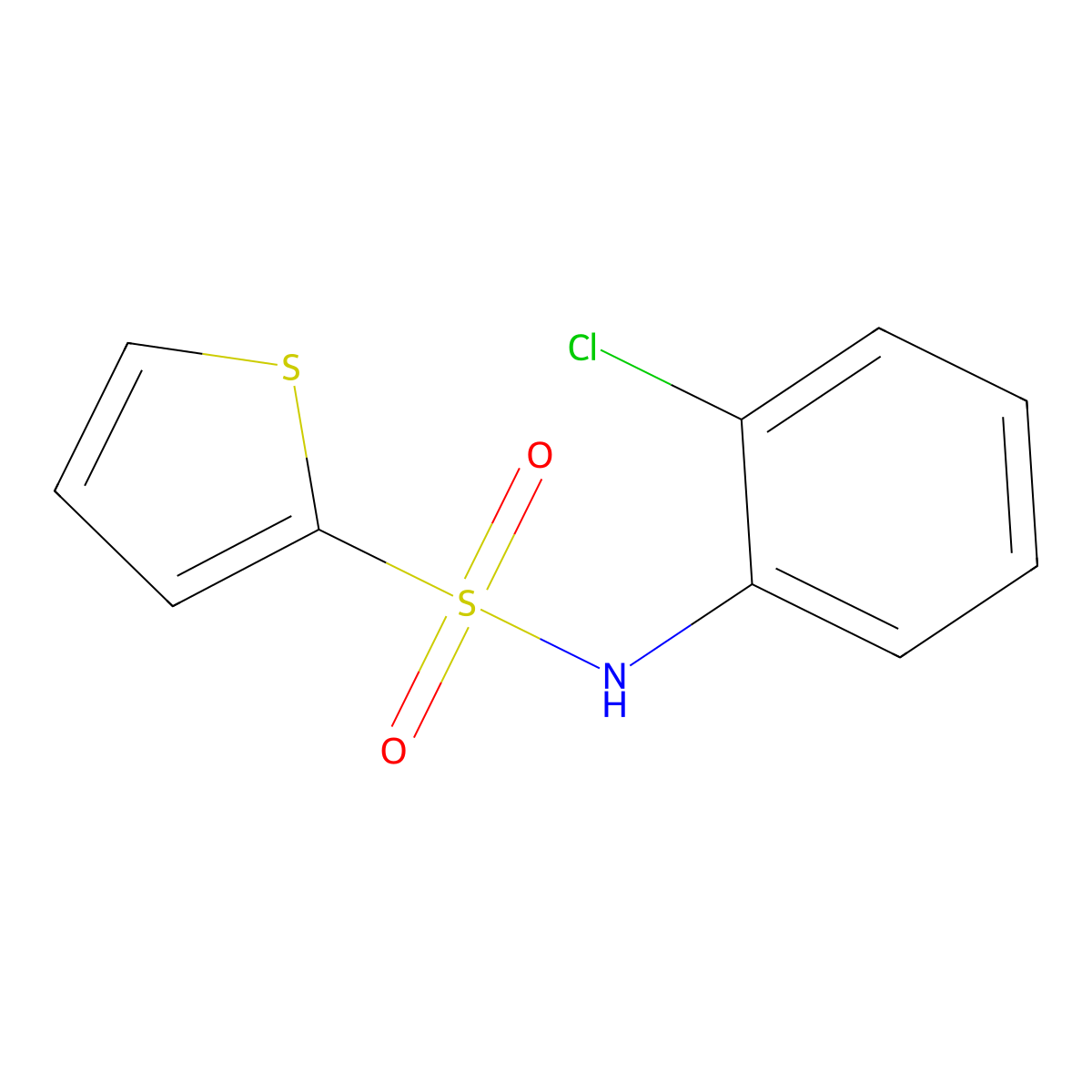 N-(2-chlorophenyl)thiophene-2-sulfonamide molecular structure, CAS 53442-36-7