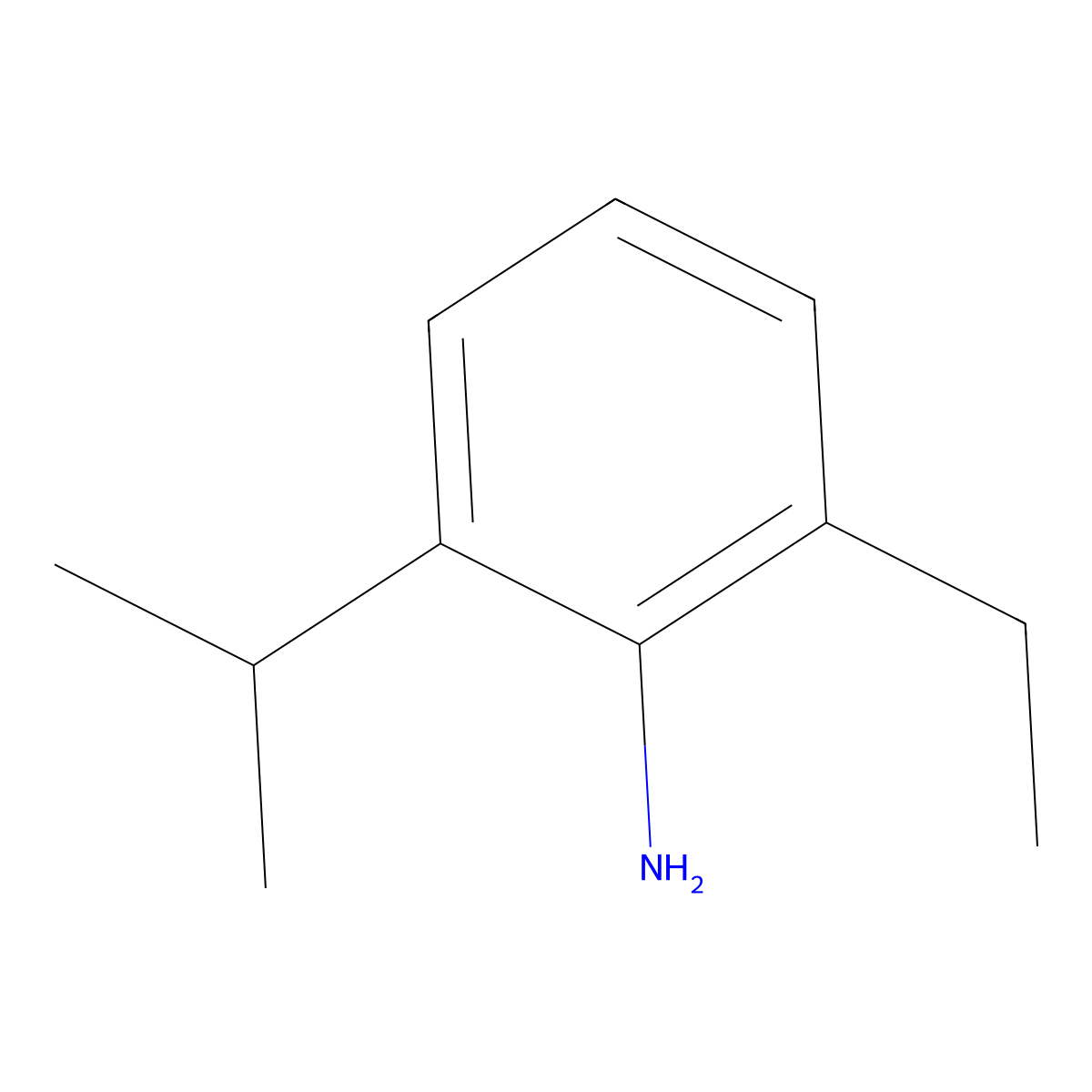 2-Ethyl-6-isopropylaniline molecular structure, CAS 53443-93-9