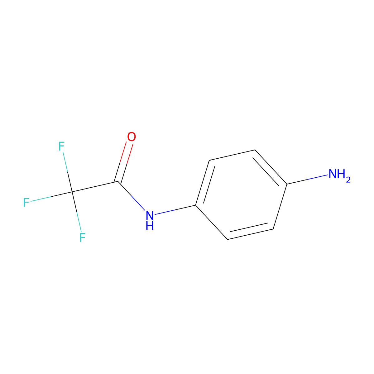 4-Trifluoroacetamidoaniline molecular structure, CAS 53446-90-5
