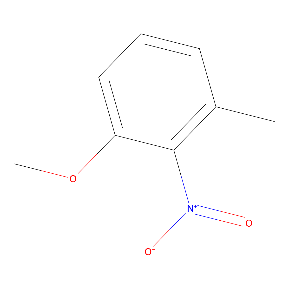 3-Methyl-2-nitroanisole molecular structure, CAS 5345-42-6