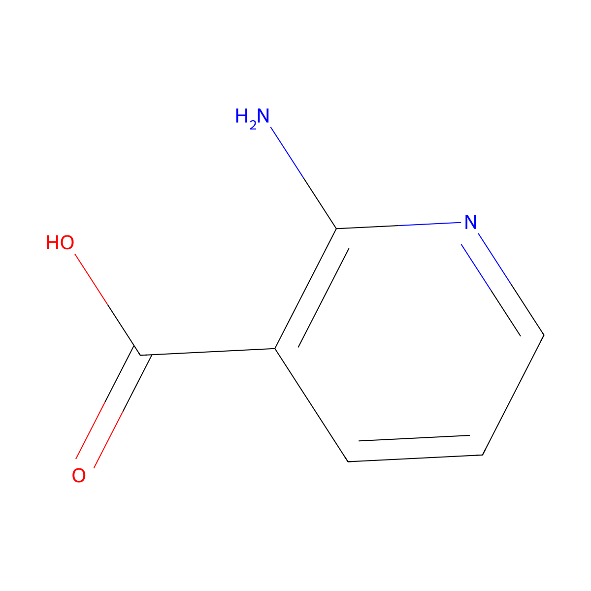 2-Aminonicotinic acid molecular structure, CAS 5345-47-1