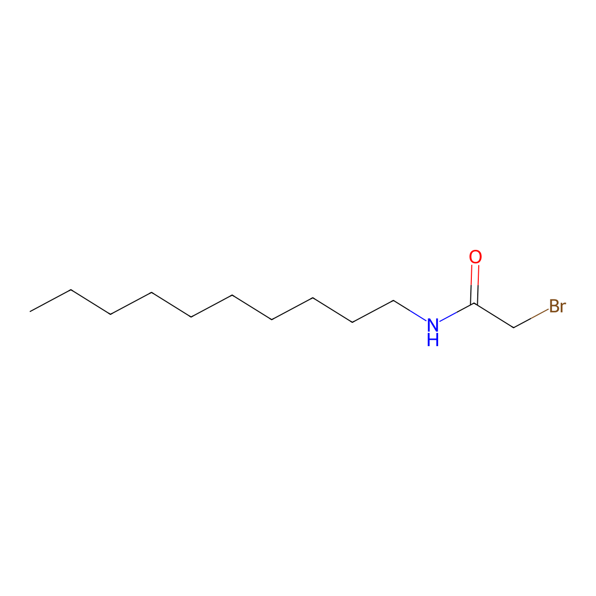 N-Bromoacetyl-n-decylamine molecular structure, CAS 5345-68-6