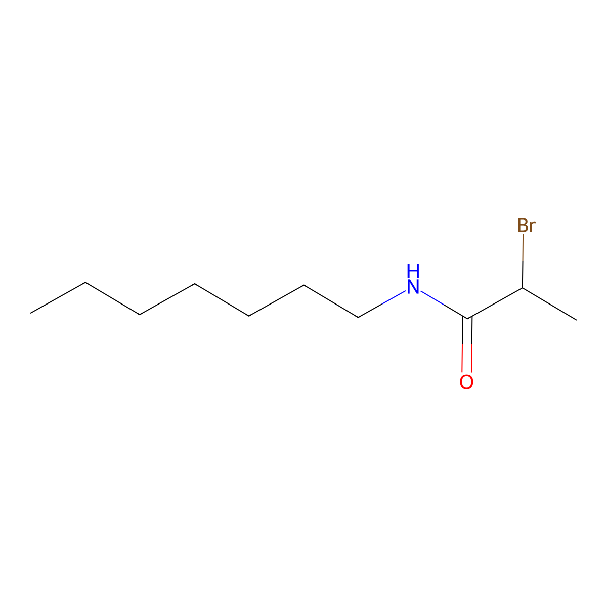 2-Bromo-N-heptylpropionamide molecular structure, CAS 5345-70-0