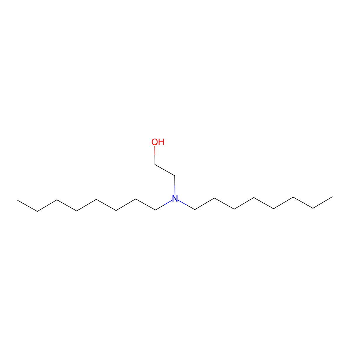 2-(Dioctylamino)ethanol molecular structure, CAS 5345-94-8