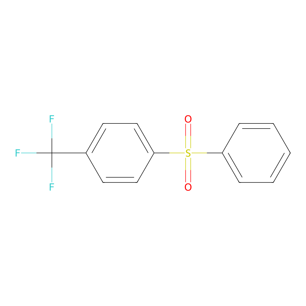 1-(Benzenesulfonyl)-4-(trifluoromethyl)benzene molecular structure, CAS 53451-93-7