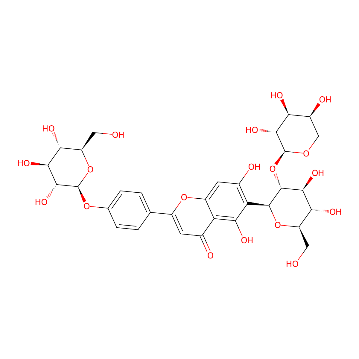 Vaccarin molecular structure, CAS 53452-16-7