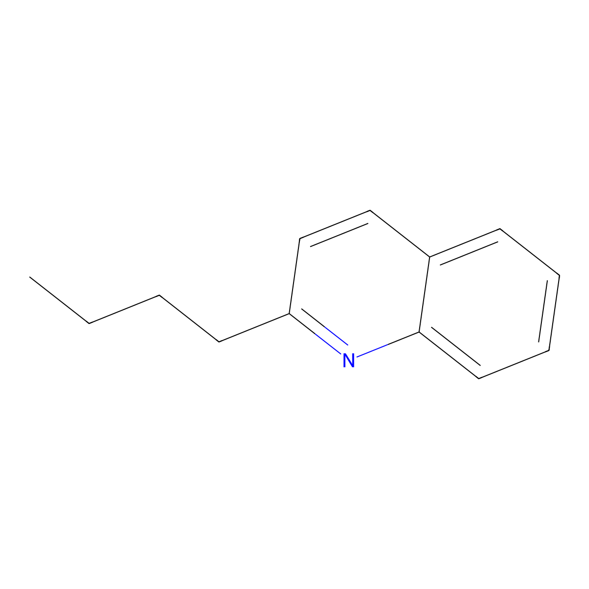 2-Butylquinoline molecular structure, CAS 53452-65-6
