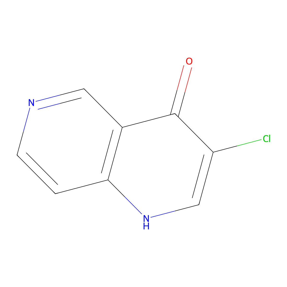 3-Chloro-[1,6]naphthyridin-4-ol molecular structure, CAS 53454-33-4