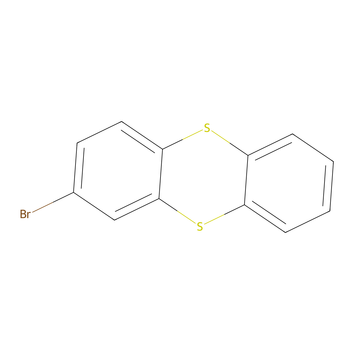 2-Bromothianthrene molecular structure, CAS 53455-06-4