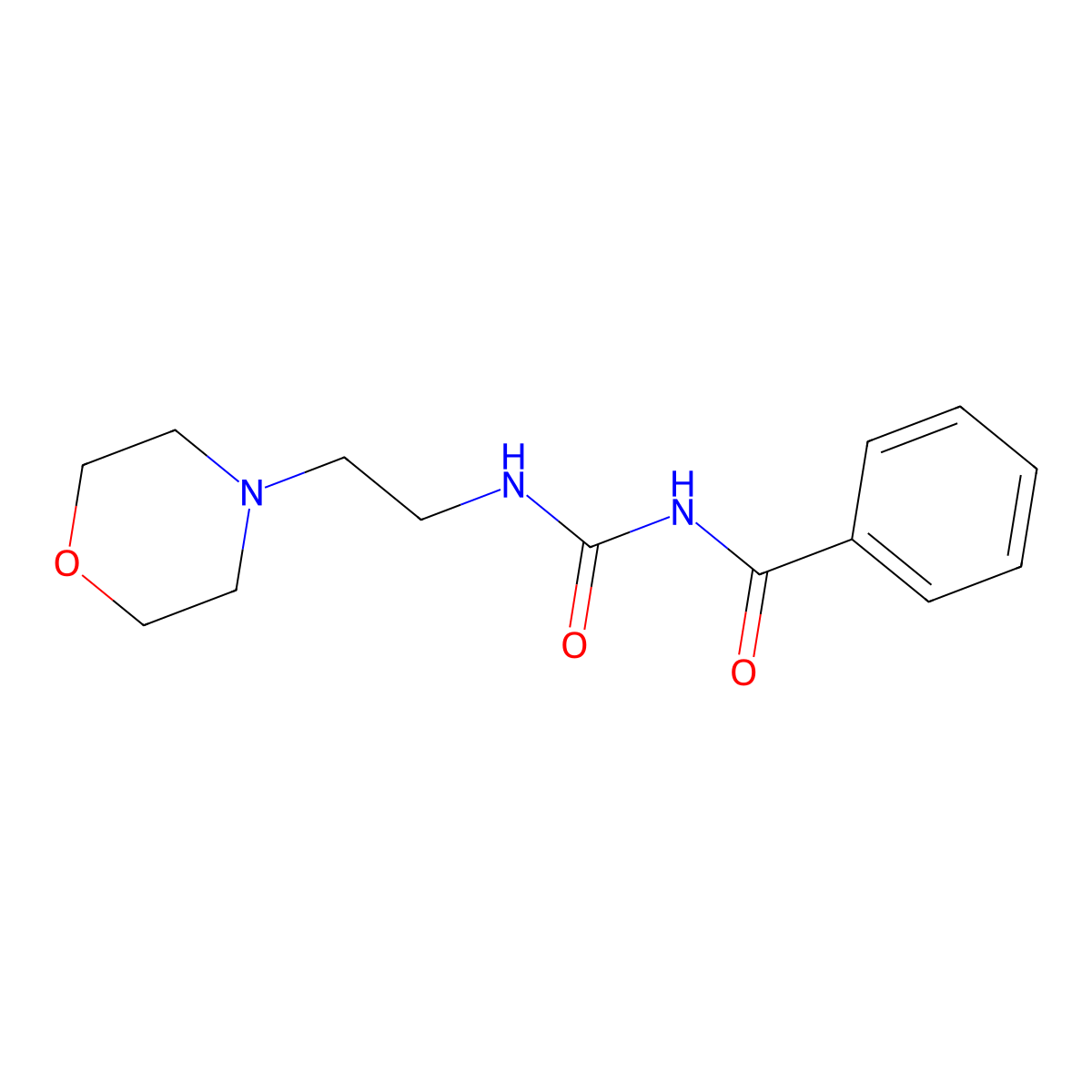 1-Benzoyl-3-[2-(morpholin-4-yl)ethyl]urea molecular structure, CAS 534560-28-6